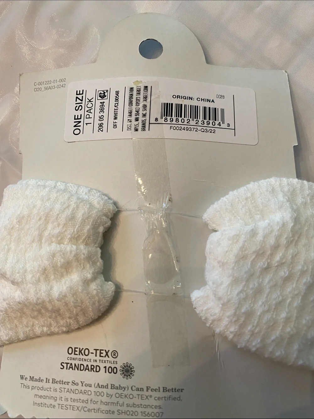 cloud island White Knit Kids Head Wrap with Bow